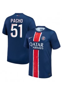 Paris Saint-Germain Willian Pacho #51 Voetbaltruitje Thuis tenue 2024-25 Korte Mouw